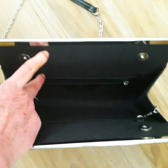 Christian Lacroix Croc Embossed Sasha Clutch Shoulder Bag - Picture 5 of 11